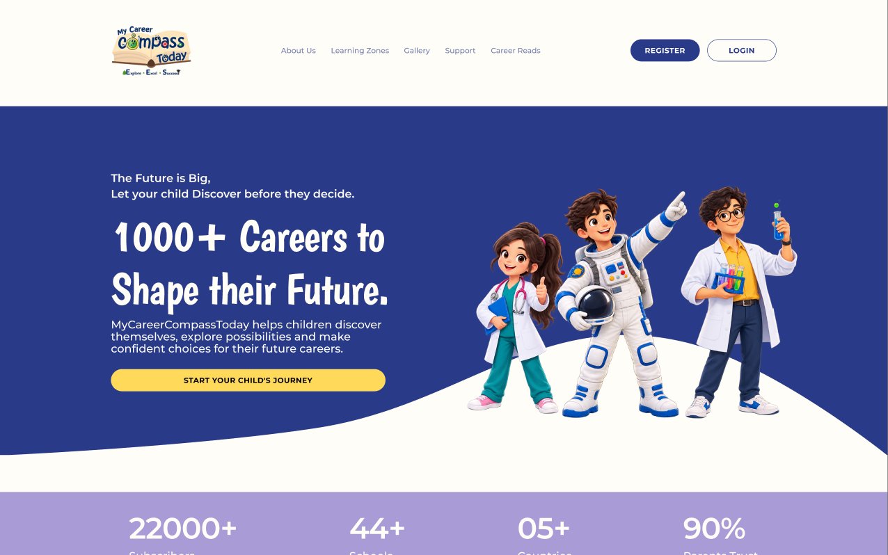 Redesigned career portal homepage: 1000+ careers to shape their future